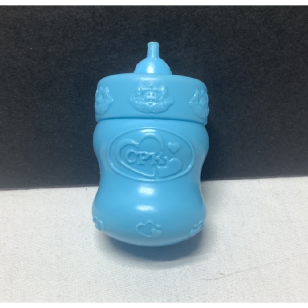 Cabbage Patch Kids CPK Blue Plastic Sippy Cup Bottle 3"